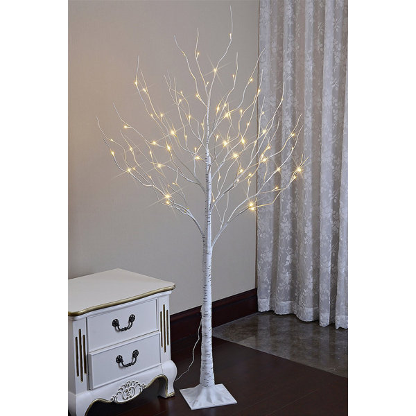 Greyleigh™ PreLit Birch Tree 72 Light LEDLighted Trees & Branches